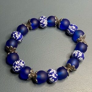Handmade Glass Beaded Bracelet